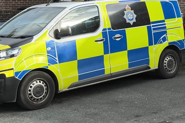 Police carried out enquiries at Swinton Court in connection with the pursuit