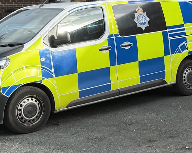 Police carried out enquiries at Swinton Court in connection with the pursuit