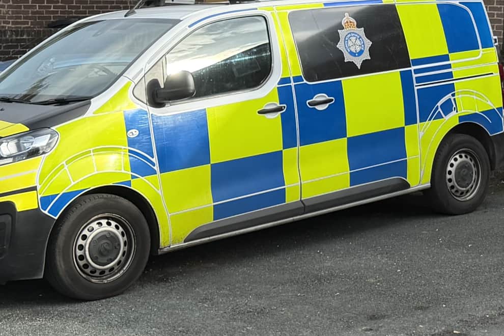 Police carried out enquiries at Swinton Court in connection with the pursuit