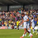 Harrogate Town sit second top in the The National League while tomorrow’s opponents Bury play in the seventh tier NPL Premier Division.