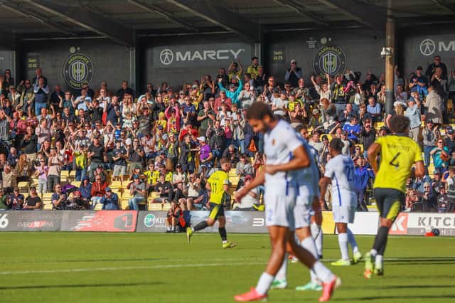 Harrogate Town sit second top in the The National League while tomorrow’s opponents Bury play in the seventh tier NPL Premier Division.