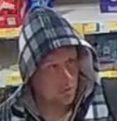 The police have issued a CCTV image of a man they would like to speak to following a theft at Tesco on Cambridge Road in Harrogate