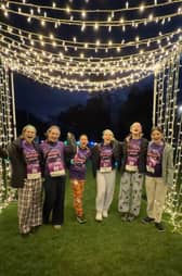 Ready, set, glow! These girls were dressed for comfort before setting off on Saint Michael’s Hospice’s Moonlight Glow Walk in Harrogate last night.