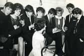Flashback to March 1963 - Young fans talk to The Beatles backstage at the Royal Hall in Harrogate.