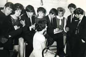 Flashback to March 1963 - Young fans talk to The Beatles backstage at the Royal Hall in Harrogate.