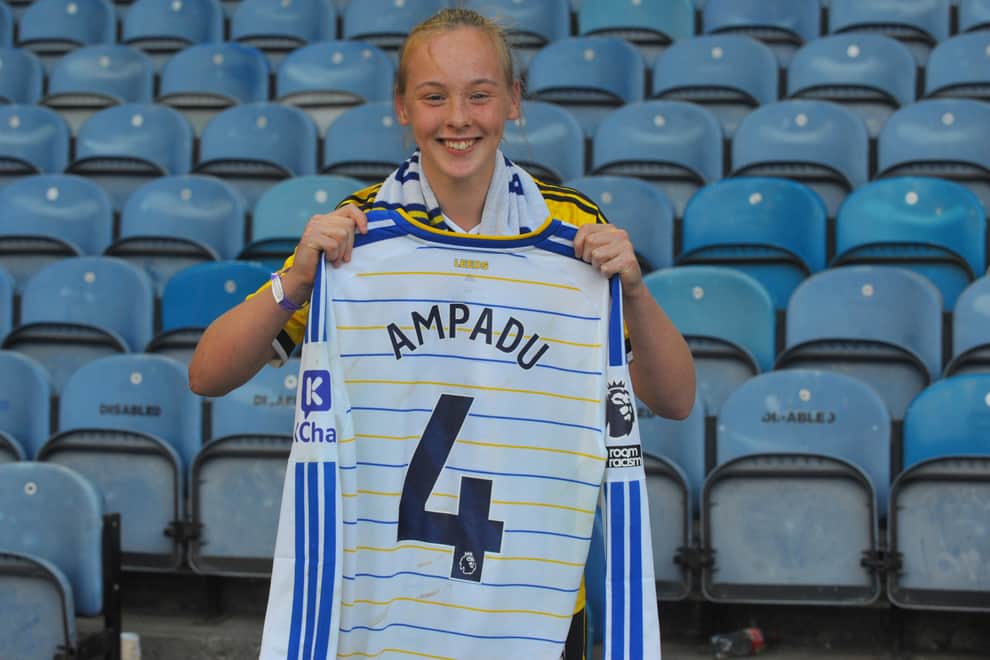 Lilian Atkinson, from Harrogate, has been rewarded for her unwavering support of Leeds United captain Ethan Ampadu after receiving his match-worn shirt following a landmark appearance