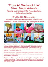 From All Walks of Life exhibition will take place daily at at St Peter's Church in Harrogate from November 2-7.