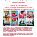 From All Walks of Life exhibition will take place daily at at St Peter's Church in Harrogate from November 2-7.