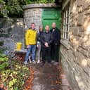 Knaresborough West Councillor Matt Walker and Knaresborough East Councillor Hannah Gostlow with Steve and Simon, who oversee the management of public toilets across North Yorkshire, at the refurbished Conyngham Hall Car Park public toilets