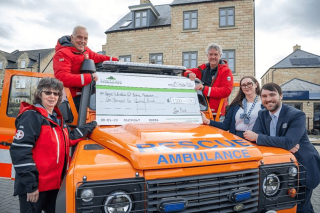  The team at Upper Wharfedale Fell Rescue Association at Centurion Meadows.