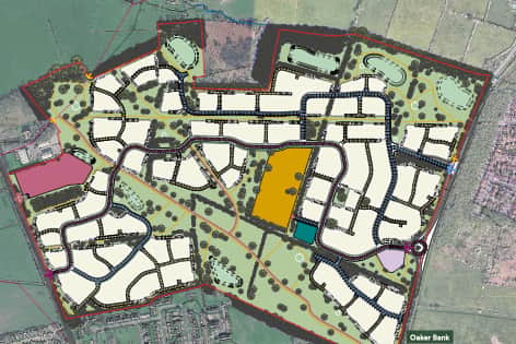 Part of Hallam Land's pre-planning consultation on Burley Bank,  a proposed new housing development between Skipton Road and Killinghall in Harrogate.