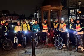 Looking forward to GlowRide in Knaresborough - Kate Auld Active Travel Manager, North Yorkshire Sport and Personal Cyclist Founder with some of 2025's GlowRiders.