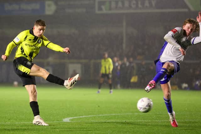 On-loan Leyton Orient midfielder Michael Craig impressed Harrogate Town manager Simon Weaver during Tuesday night's FA Cup victory over Bury FC. Picture: Matt Kirkham