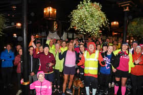 More than 40 runners joined BBC journalist Sophie Raworth for a rainy 5k through Harrogate.