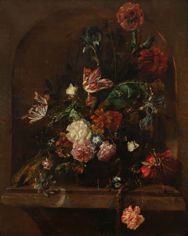 Attributed to Jan Weenix the Younger, “Still Life of a Vase of Flowers Displayed Within a Niche - estimate: £12,000-18,000.