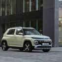 The Hyundai Inster’s boxy shape and round lights give the small electric car plenty of character