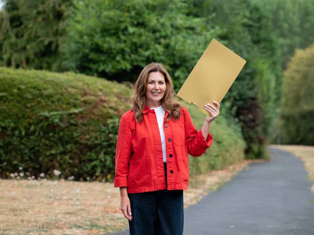 Judie McCourt, Postcode Lottery ambassador, has congratulated 89 players in Dacre, near Harrogate, after they shared a £1 million prize, including one lucky player who scooped a life-changing £378,272 prize