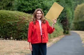 Judie McCourt, Postcode Lottery ambassador, has congratulated 89 players in Dacre, near Harrogate, after they shared a £1 million prize, including one lucky player who scooped a life-changing £378,272 prize