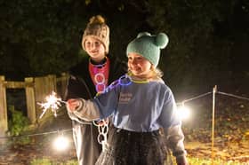 Families taking part in last year’s Glow Together for Martin House.