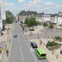 Visualisation of the future - The Harrogate Gateway scheme is designed to improve access to Harrogate Train Station for pedestrians, cyclists and bus passengers.