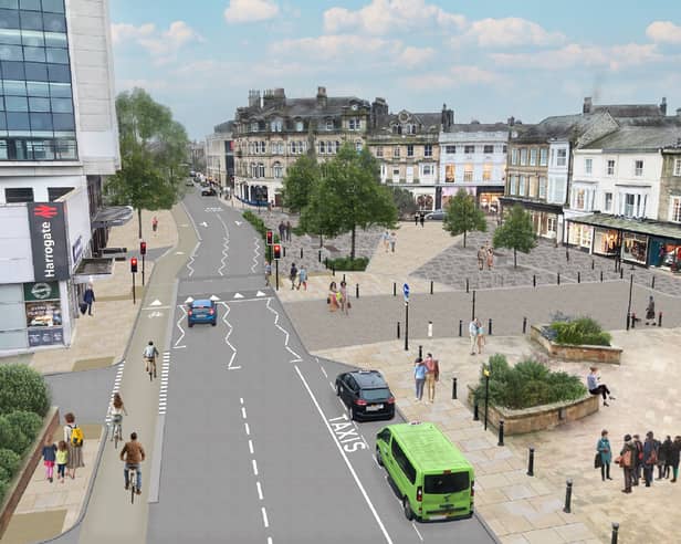 Visualisation of the future - The Harrogate Gateway scheme is designed to improve access to Harrogate Train Station for pedestrians, cyclists and bus passengers.
