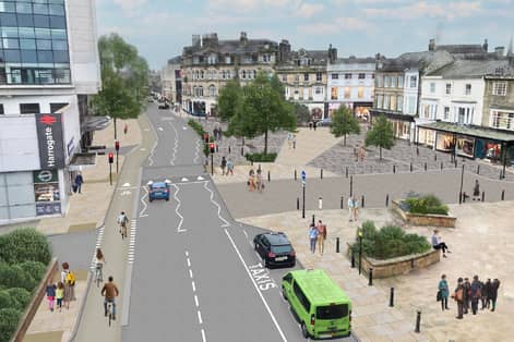 Visualisation of the future - The Harrogate Gateway scheme is designed to improve access to Harrogate Train Station for pedestrians, cyclists and bus passengers.