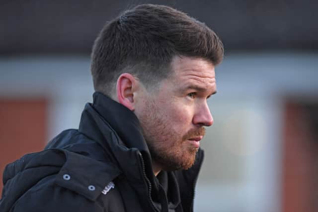 Knaresborough Town manager Simon Parkes and his players are now winless in five NCEL Premier Division matches. Picture: Gerard Binks