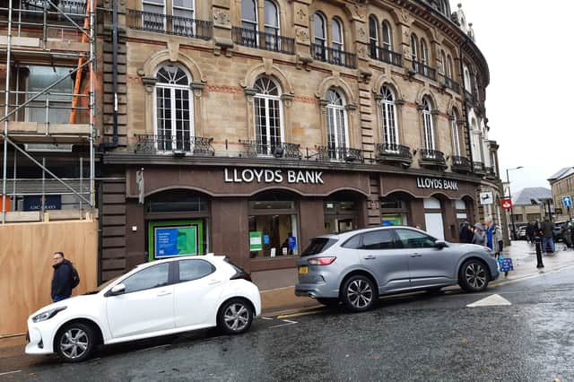 Closing down - The Lloyds Bank branch in Harrogate is located in a prominent building which dates back to the 1860s.