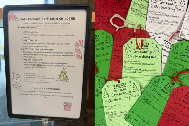 Tesco in Harrogate has launched its annual Christmas Giving Tree, inviting shoppers to spread some festive cheer by donating gifts to people in need across the local community