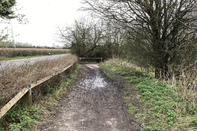 Wetherby Railway Path before work starts in November.