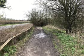 Wetherby Railway Path before work starts in November.