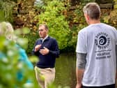 Environmental concerns - Harrogate and Knaresborough MP  Tom Gordon visits Surfers Against Sewage at the River Nidd.