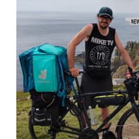 Deliveroo rider in Harrogate sets himself an unusual mission and delivers for life saving charity