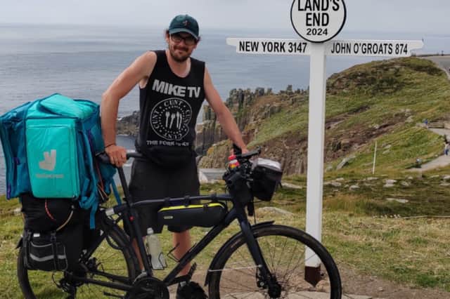 Graham Kidd, a professional cycle courier for the likes of Deliveroo, Uber Eats and Just Eat in Harrogate, has completed a 500 mile charity bike ride for Médecins Sans Frontières.