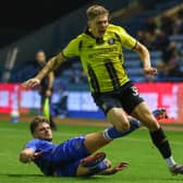 Harrogate Town were beaten 3-0 by nine-man Carlisle United at Brunton Park. Picture: Matt Kirkham