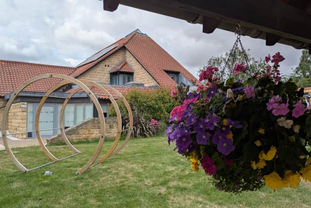 The sculpture in its new home at Martin House Children’s Hospice