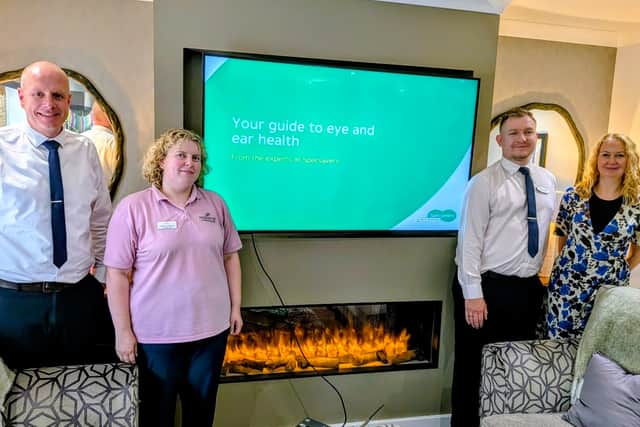 Specsavers team with Amber from Thistle Hill.