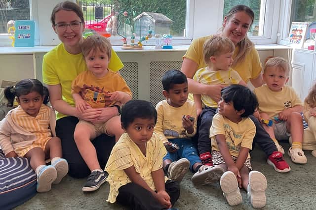 Partou Playaway Day Nursery and Pre-school in Harrogate has hosted Yorkshire Air Ambulance mascot Dr Priti and North Regional Fundraiser Clare Deacon for a special story time