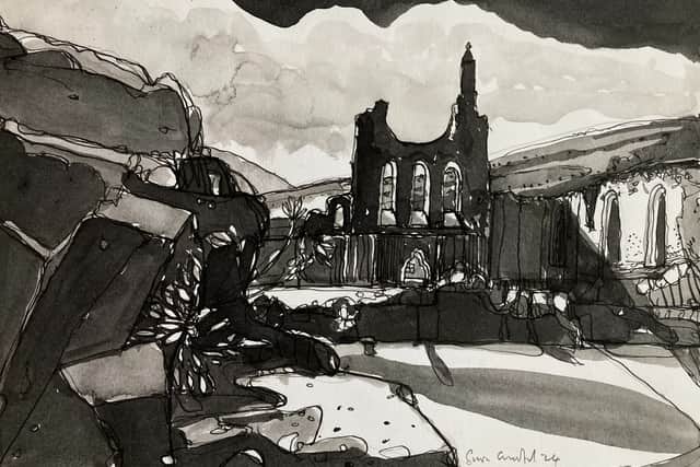 Byland Abbey by Simon Crawford