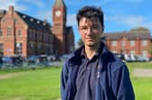 Matthew Buller in front of the iconic Clocktower