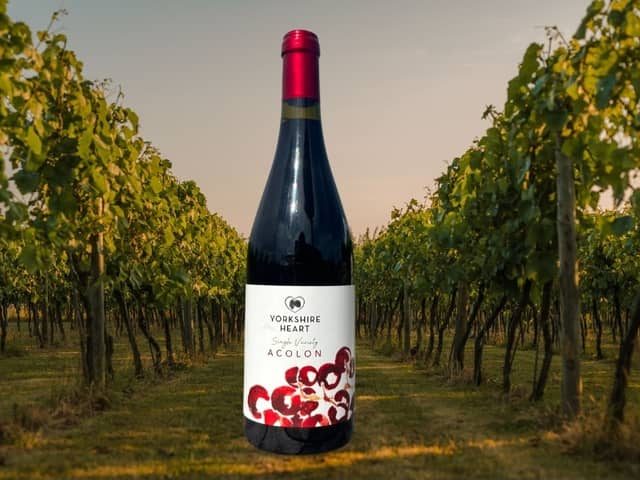 Acolon, a new single-varietal red wine launched by Yorkshire Heart Vineyard.