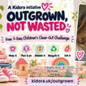 Karolina Gudes, founder of Kidora, with her daughter Sofia, promoting the free Outgrown, Not Wasted family clear-out challenge