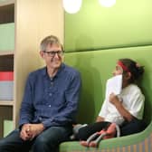 Louis Theroux at Martin House Children's Hospice.