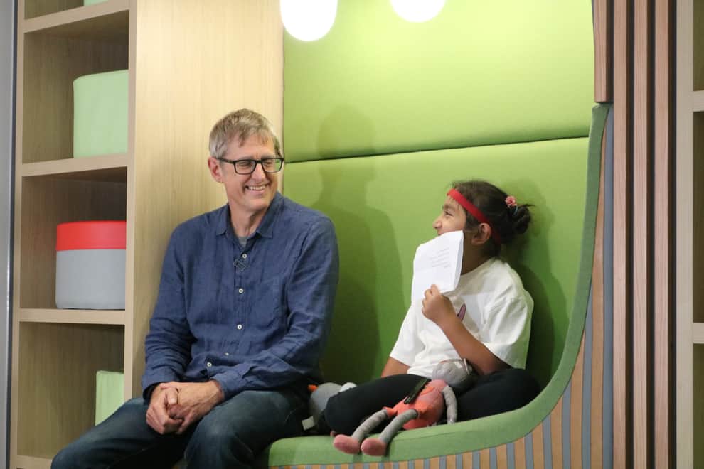 Louis Theroux at Martin House Children's Hospice.
