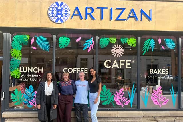 From left, Jamilah Hassan of the Banks Group with Liz Cluderay, Edward Black, and Georgina Steinsson of Artizan International.