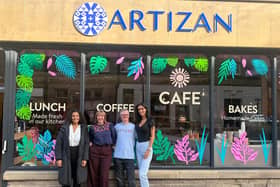 From left, Jamilah Hassan of the Banks Group with Liz Cluderay, Edward Black, and Georgina Steinsson of Artizan International.
