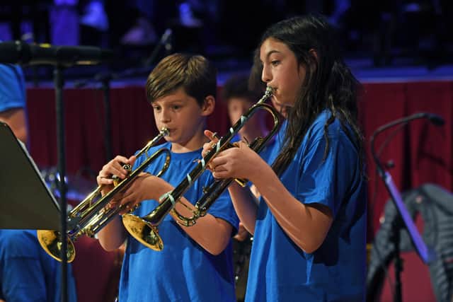 Ashville pupils hitting the top note!