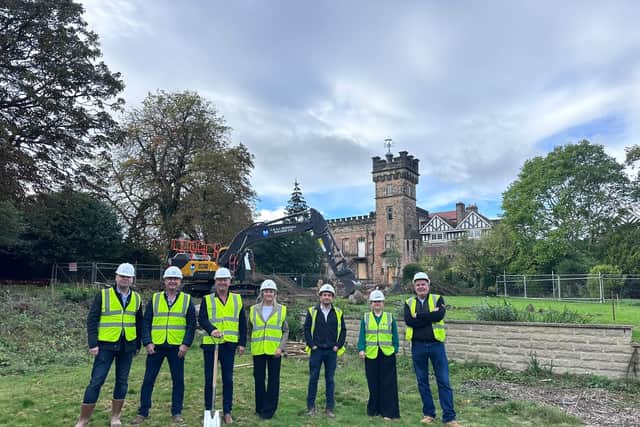 Tim Jackson, finance director at Springfield Healthcare. Graeme Lee, Founder at Springfield Healthcare, Paul Phillips, CEO at Springfield Healthcare, Jenny Delic, HR director at Springfield Healthcare, Craig and Anne, Bowman Riley Architects, Jay, project