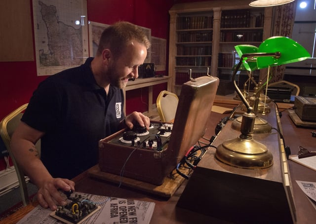 Owner Marc Wise spent a lot of time sourcing authentic items to go in the escape rooms. PHOTO: Bruce Rollinson