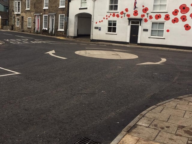 The roundabout at Bond End in Knaresborough.